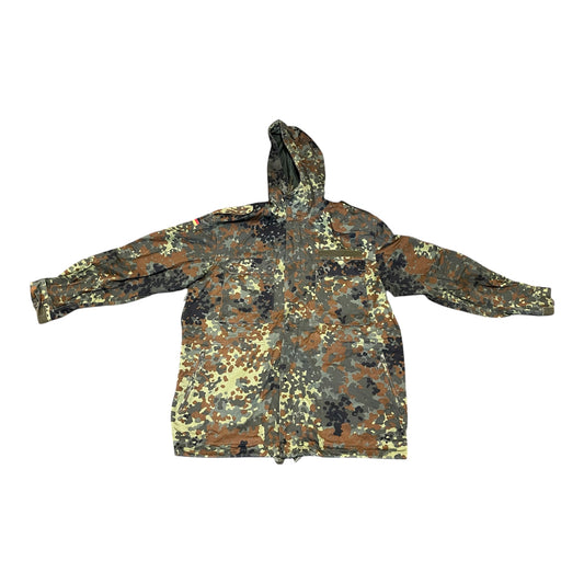 Genuine German army flecktarn combat field jacket with hood