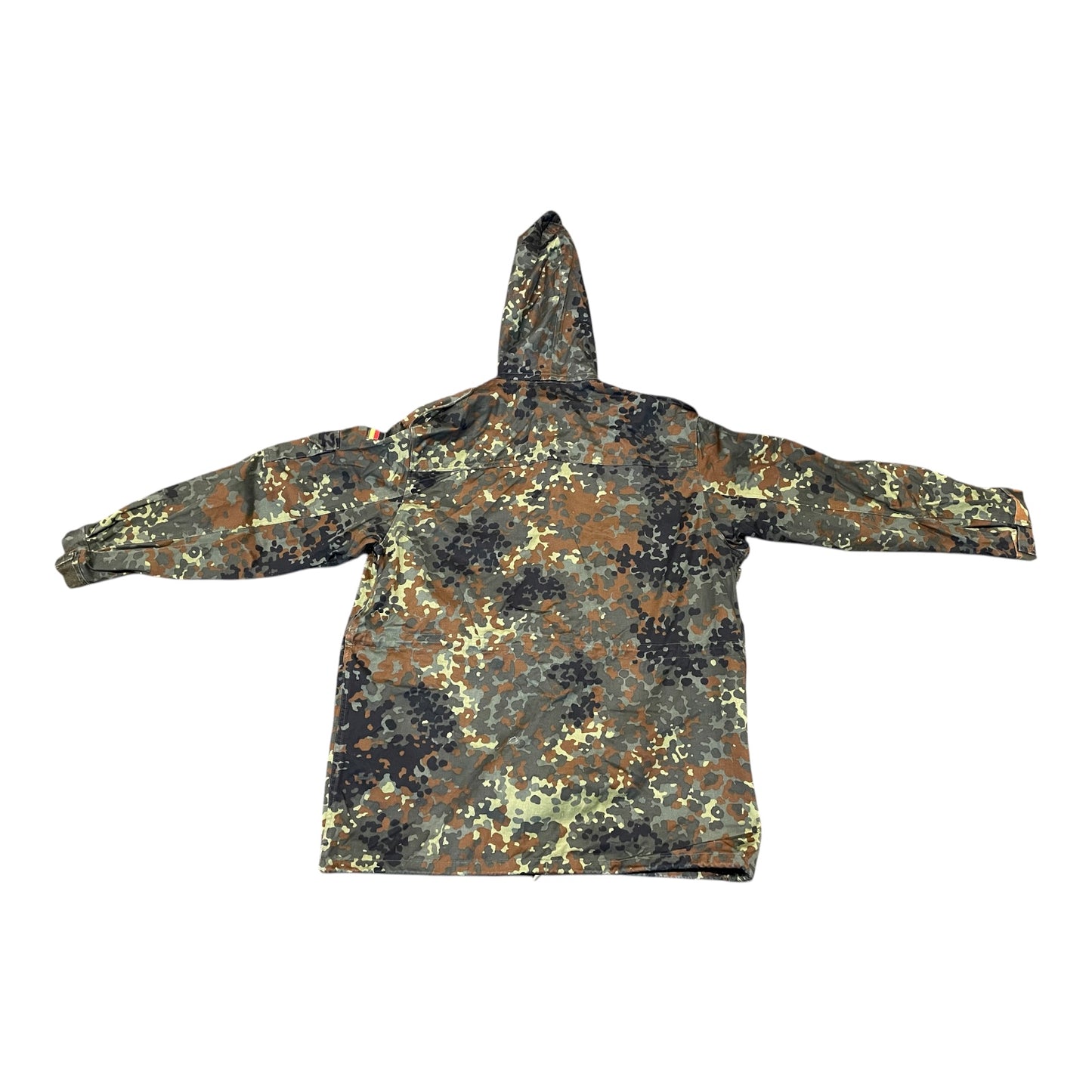 Genuine German army flecktarn combat field jacket with hood