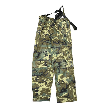 Genuine Spanish army waterproof over trousers and braces