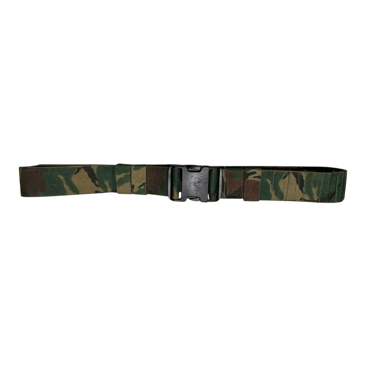 Dutch Army DPM nylon tactical belt with a quick-release plastic buckle.