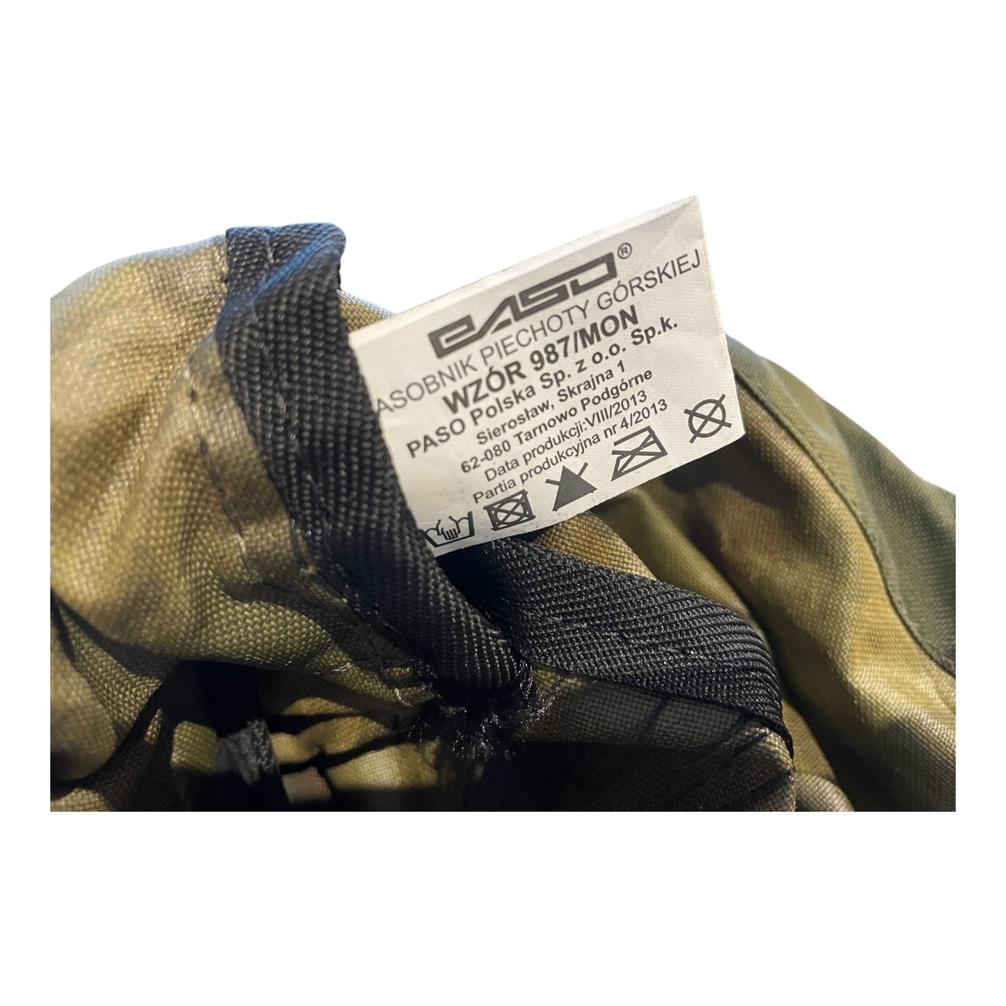 Polish army mountain infantry backpack Dpm WZOR 987/mon pattern