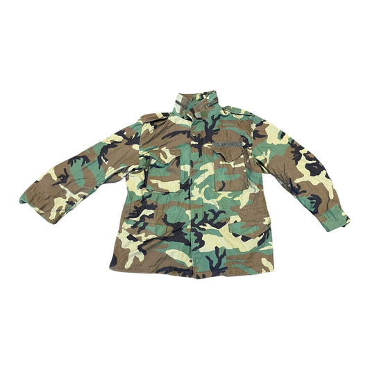 US Airforce cold weather field coat woodland camouflage XL 1997