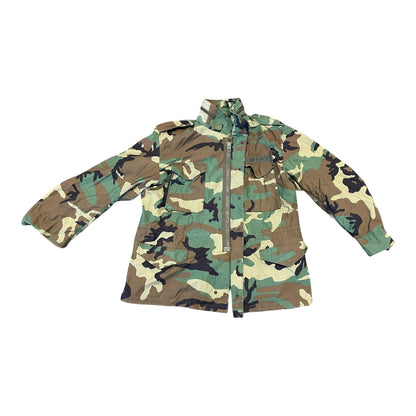 US Airforce cold weather field coat woodland camouflage XL 1997