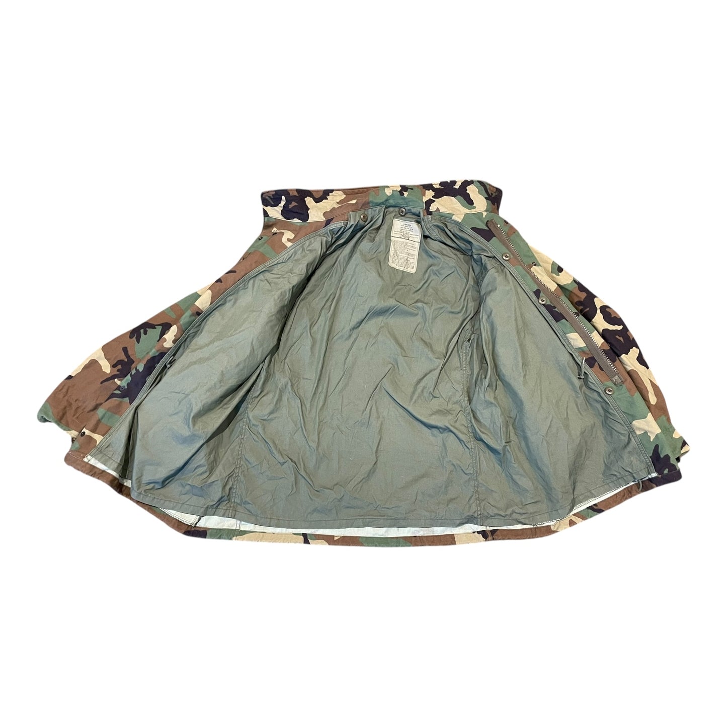 US Airforce cold weather field coat woodland camouflage XL 1997