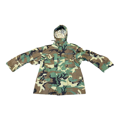 US Airforce cold weather field coat woodland camouflage XL 1997