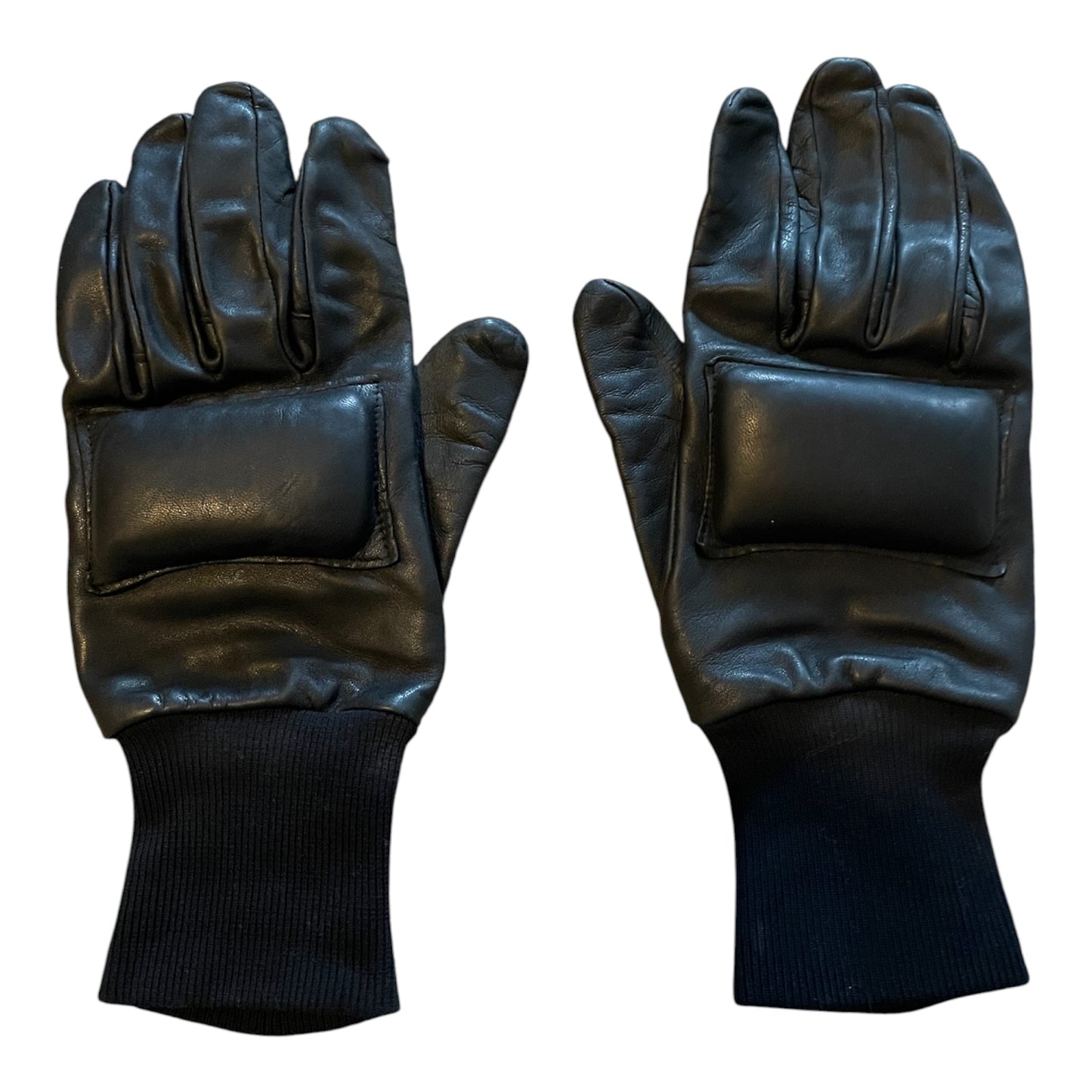 Black leather NI Combat GS gloves size 8 1991