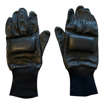 Black leather NI Combat GS gloves size 8 1991