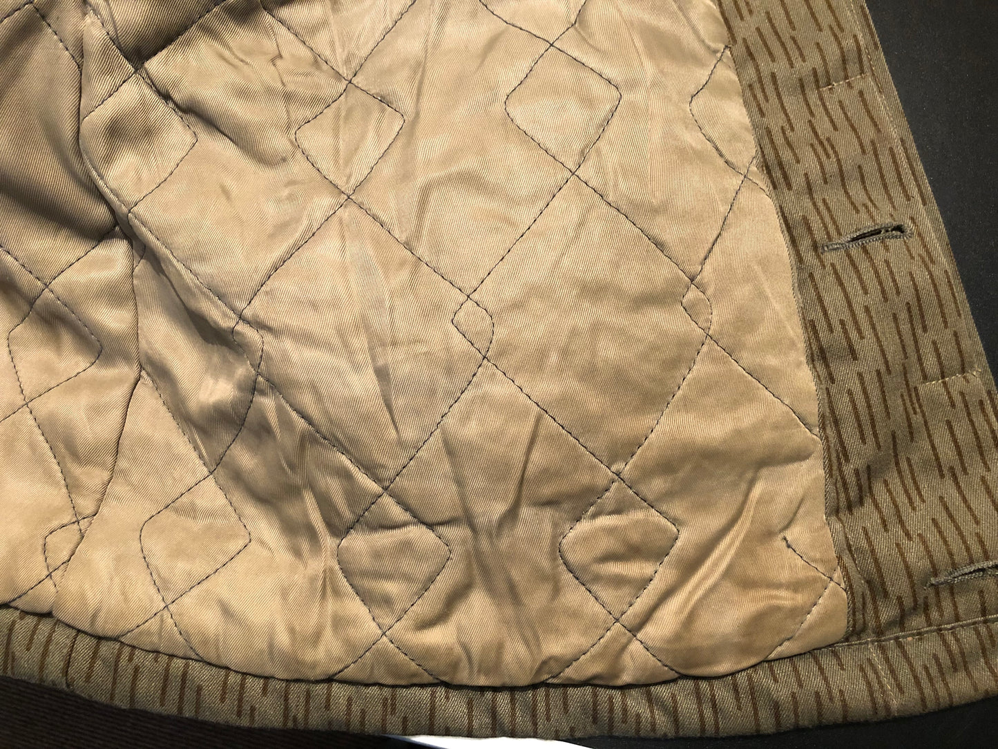 East German Army field jacket Raindrop Strichtarn pattern- 70's Vintage Size - SMALL K44