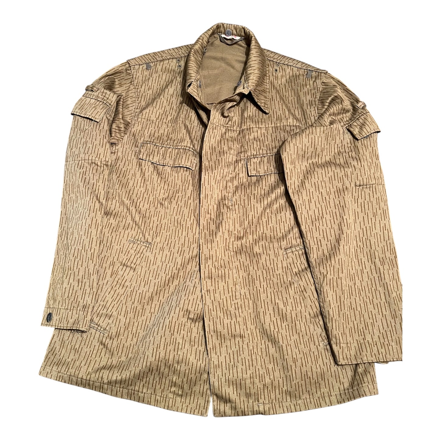 East German Army summer jacket Raindrop Strichtarn pattern NVA Vintage