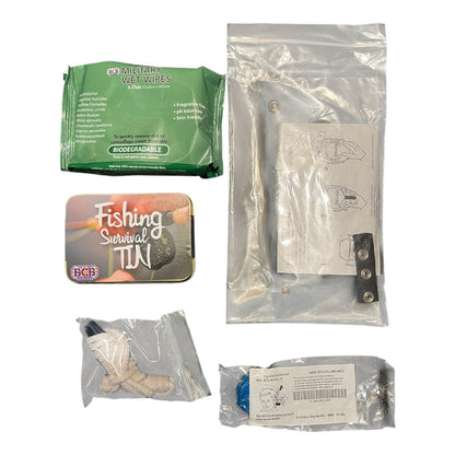 Bug out bag BOB survival kit in haversack storage bag