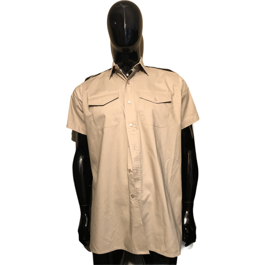 British Army, RAF, Royal Marines Mens Uniform Short Sleeved Stone Shirt