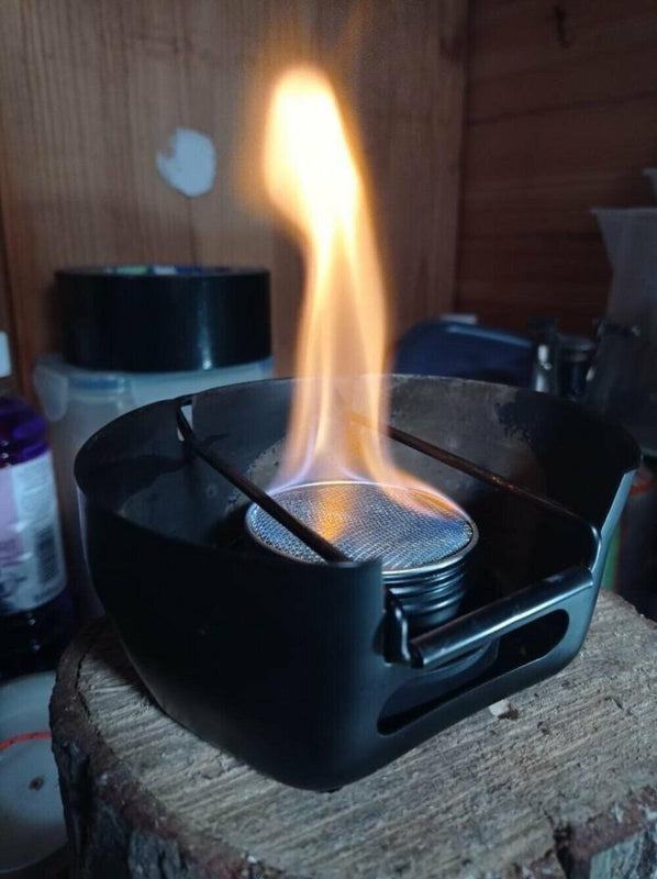 Mini lightweight aluminium camping stove Trangia - black edition