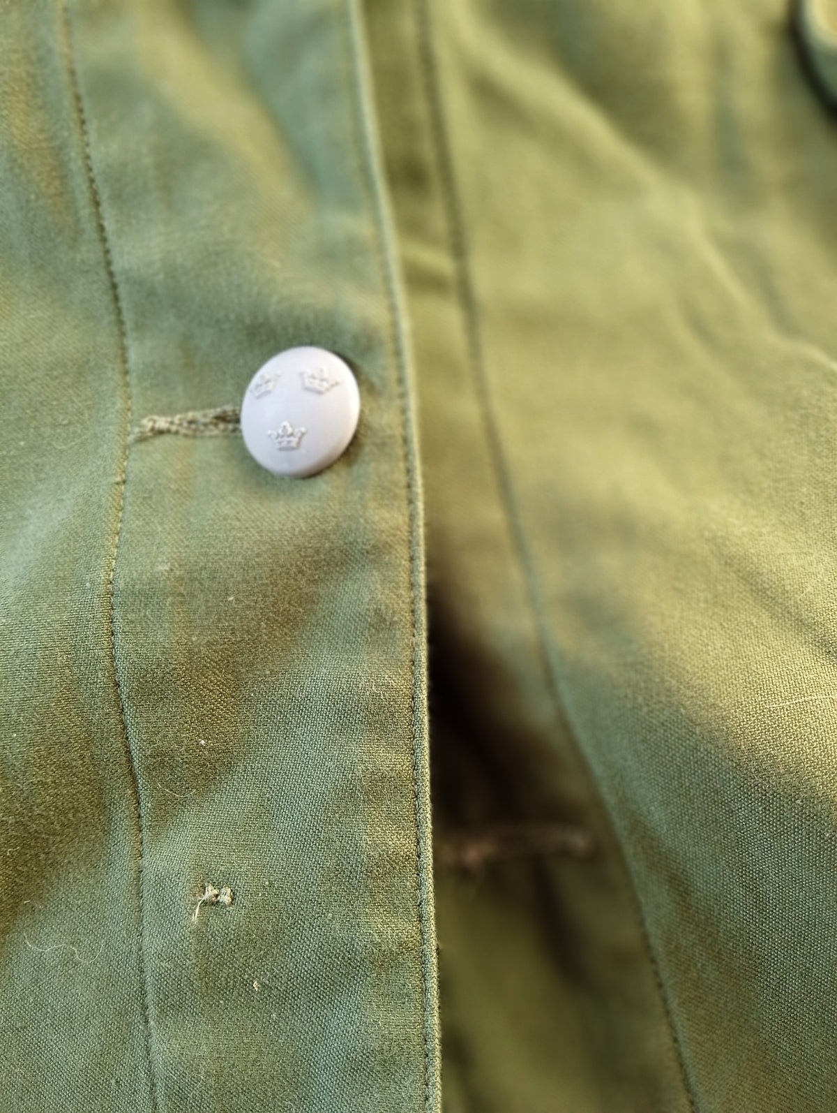 Vintage Swedish Army Field shirt 1977 Heavy Field Shirt