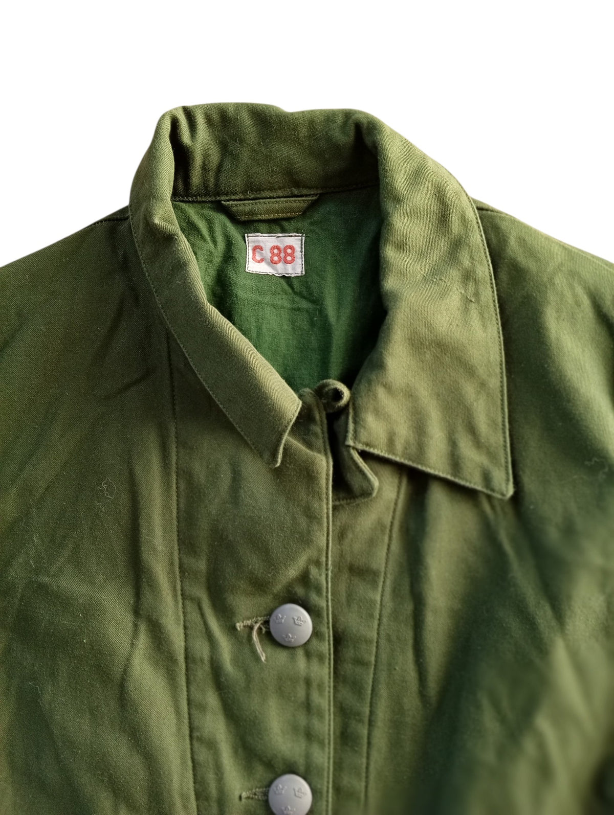 Vintage Swedish Army Field shirt 1977 Heavy Field Shirt