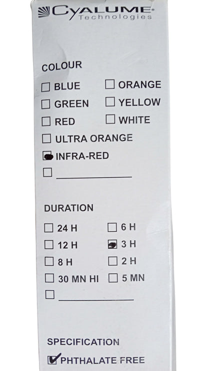Cyalume ChemLight Tactical Light Sticks INFRA RED