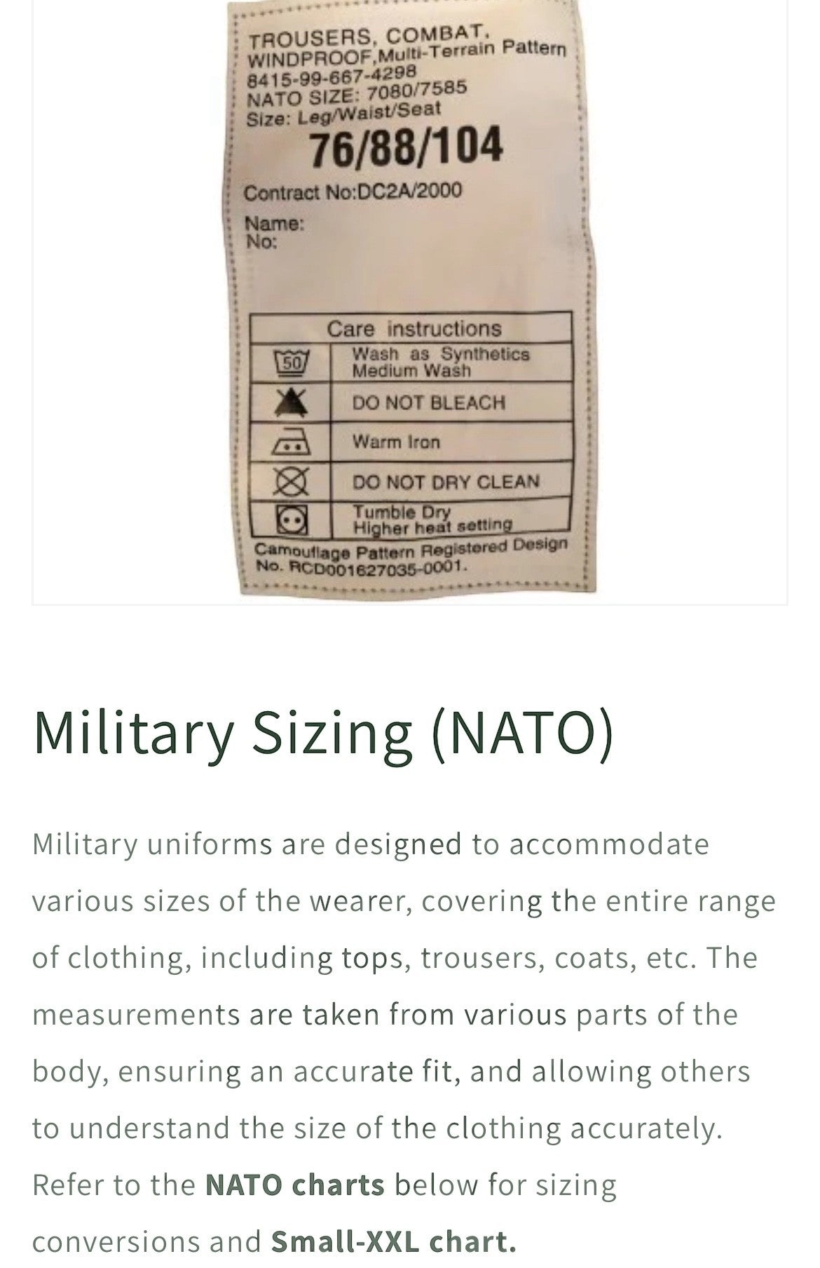 British army MTP combat warm weather trousers New