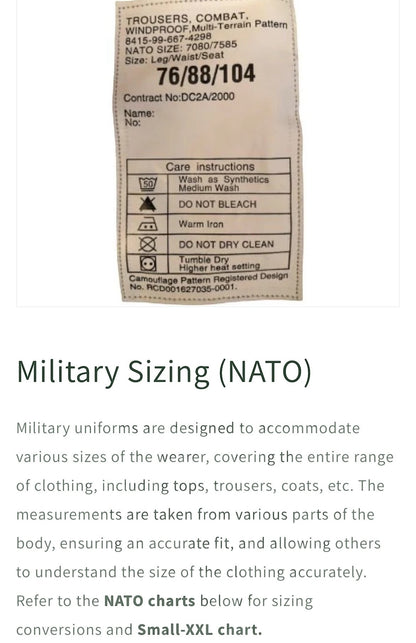 British army MTP combat warm weather trousers New