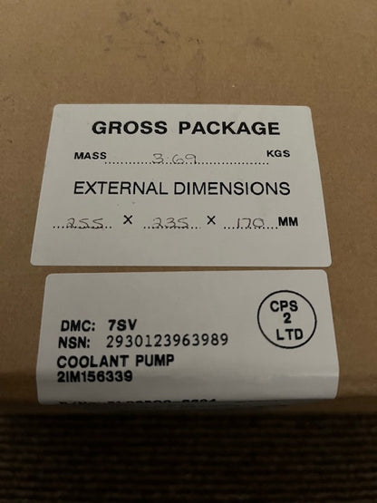 Rheinmetall Man engine coolant water pump 51065006694