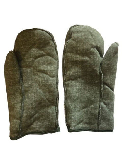 British Army extreme cold weather inner mittens liner large wool blend