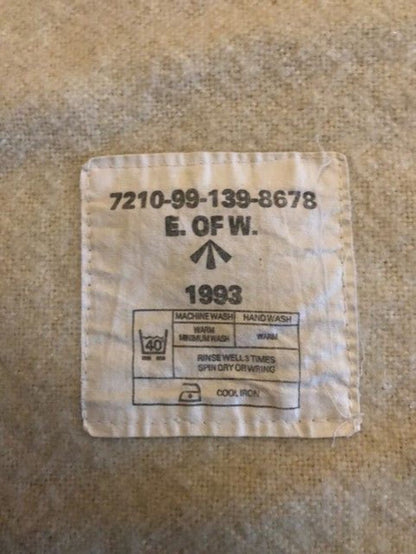 British Army woollen blankets Grade 2