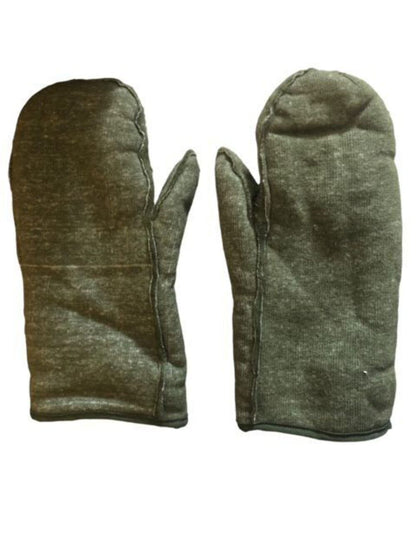 British Army extreme cold weather inner mittens liner large wool blend